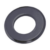 BN 14684 - Flat washers with chamfer (DIN 125-1 B; ~ISO 7090), steel, black-oxidized