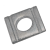 BN 755 - Square taper washers for U-sections (DIN 434), steel, hot dip galvanized