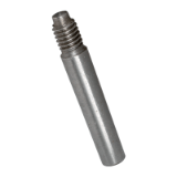 BN 864 Taper pins with thread constant taper length, unhardened, ground