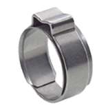 BN 20560 - One-ear clips with inner ring for low pressure (MIKALOR A10RI), stainless steel A2 W4