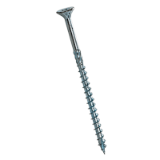 BN 20594 Hexalobular (6 Lobe) socket flat countersunk head screws for timber construction with CUT point, partially threaded, cutting ribs under the head, end mill cutter