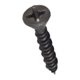 BN 20596 - Phillips flat head countersunk drywall screws with high-low thread and cutting ribs under the head, steel case-hardened, phosphated