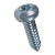 BN 13274 - Hexalobular (6 Lobe) socket pan head tapping screws with cone end type C (ISO 14585 C), zinc plated blue