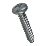 BN 1432 Phillips pan head tapping screws form H, with flat end type F