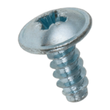 BN 30905 Pozi pan head tapping screws with collar, form Z and flat end type F