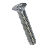 BN 3327 Pozi flat countersunk head thread forming screws type M, form Z, metric thread