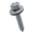BN 53 - Building screws with cone end, partially / fully threaded, with sealing washer, stainless steel 1.4301, zinc plated
