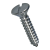 BN 693 - Slotted flat countersunk head tapping screws with cone end type C (DIN 7972 C; ISO 1482), A2