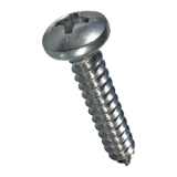 BN 695 Phillips pan head tapping screws form H, with cone end type C