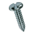 BN 941 - Slotted pan head tapping screws with cone end type C (DIN 7971 C; ~ISO 1481), zinc plated blue