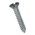 BN 990 - Slotted flat countersunk head tapping screws with cone end type C (DIN 7972 C; ~ISO 1482), zinc plated blue