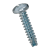 BN 1016 - Phillips pan head thread cutting screws form H, with tapping screw thread type 1, zinc plated blue