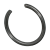 BN 826 - Snap rings for bores round wire (DIN 7993 B), spring steel, black
