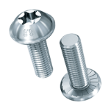 BN 219 Hexalobular (6 Lobe) socket pan head screws with serrated flange