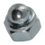 BN 167 - Prevailing torque type hex domed cap nuts with polyamide insert (DIN 986), cl. 6 / 8, zinc plated blue