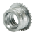 BN 26636 - Miniatur self-clinching threaded standoffs open type, for stainless steel and metallic materials