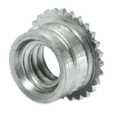 BN 26636 - MSO4 - Miniatur self-clinching threaded standoffs open type, for stainless steel and metallic materials