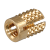 BN 1047 - Press-in threaded inserts, expandable for thermosettings (BancLok® R 841), brass, plain