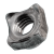 BN 192 - Square weld nuts four weld projections (DIN 928), steel max. C 0,25%, plain