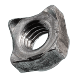 BN 192 Square weld nuts four weld projections