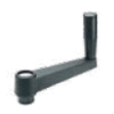 BN 14112, BN 14113 Crank handles with revolving handle and black-oxide steel hub