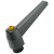 BN 14050 - Adjustable handles with brass boss (Elesa® MR.B), black RAL 9005