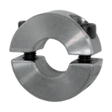 BN 5208 - Clamping rings light range, two elements, with socket head cap screws, Free-cutting steel, plain