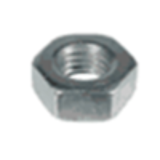 BN 44301 - Hex nuts, Coarse thread, Steel, Grade 2, Zinc Clear Plated Chromated (ASME B18.2.2)
