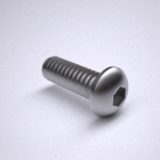 BN 48174 - Button socket head cap screws, Full thread and fine thread, Steel, Alloy Steel, Plain Finish (ASME B18.3)