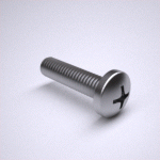 BN 48205 - Phil ph mach screws w ext tooth l/w sems, Full thread and coarse thread, Stainless Steel, 18-8, Plain Finish (ASME B18.13)