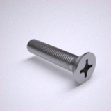 BN 48206 - Phillips flat head machine screws, Full thread and fine thread, Stainless Steel, 18-8, Plain Finish (ASME B18.6.3)