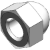 BN 48789 - Low crown nuts, Coarse thread, Stainless Steel, 18-8, Plain Finish (SAE J483)