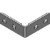 Flex angle bracket and fasteners galvanised steel - Accessories for safety fence system Flex II