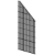 change right HB=150 - mesh panel with diagonal edge Flex II