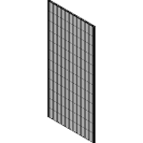 SO-Cut-mesh panels Flex ll FIXCUT, HB=20 - Safety fence system Flex II