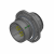 HOCTAX3819NSJ-04SW, HOCTAX3819NPJ-04SW - Size 19 38999 Socket W/ 4 OCTAX Socket/Plug Inserts Straight - Jamnut Shell, CAD Finish