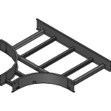 Horizontal Reducing Tee (HT )- Series 2, 3, 4, & 5 - Steel - Cable Tray Fittins
