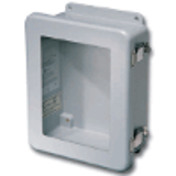Type 4X Fiberglass Enclosures, JIC Hinged Cover (Window) with Quick Release Padlockable Latches