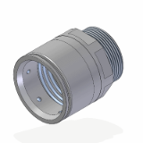 6111-XX - Quick coupling fittings made of stainless steel AISI 316L (CONDUIT-BOX)