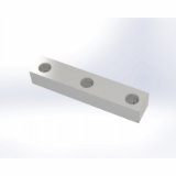 F3141 - One-sided  guiding rail, with screw holes - DME - Mat. 2.0598 - 180HB / Graphit / Graphite