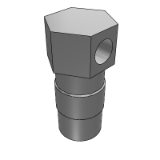 SUE JCB-0200 Socket Adapter - DME - Mat. Brass, Max T: 200°C & 13.7 bar