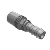 SUE quick coupling 0° w. valve SVK, PL - DME - Mat.: Brass-Stainless steel