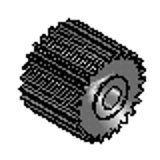 WZ 1050 Intermediate gear wheels - DME -  Mat.: 1.0503 (C 45)  ~ 690 N/mm2