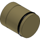 KN 105 Threadless pressure plugs - DME - Mat. Brass - O ring Viton