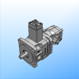 PVE + G - Pompe a palette a cilindrata variabile con regolatore di pressione diretto - accoppiate