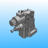 RQM*-P - Предохранительный клапан с электромагнитной разгрузкой и выбором величины настройки давленияn - монтаж на плите