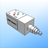 63 310 PCM3 Compensatore di pressione a due e a tre vie a taratura fissa e variabile - ISO 4401-03 (CETOP 03)