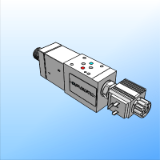 66 260 RLM3 Valvola per la selezione di velocità rapido/lento a comando elettrico - ISO 4401-03 (CETOP 03)