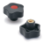 VCT - Lobe knobs with coloured centre cap