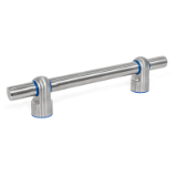 GN 3330 - Tubular Handles, Stainless Steel, with Movable Handle Legs, Hygienic Design
